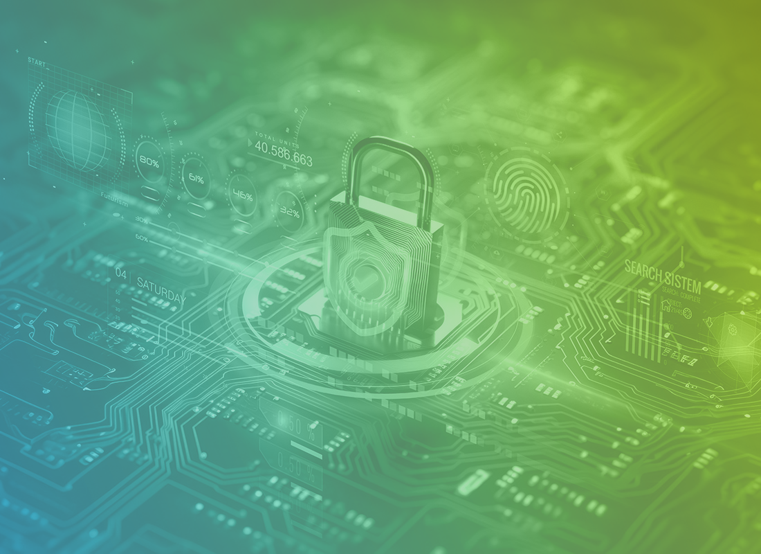Cybersecurity for SMEs cybersecurity for SMEs. secure connection or cybersecurity service concept of compute motherboard closeup and safety lock with login and connecting verified credentials as wide banner design with copyspace area