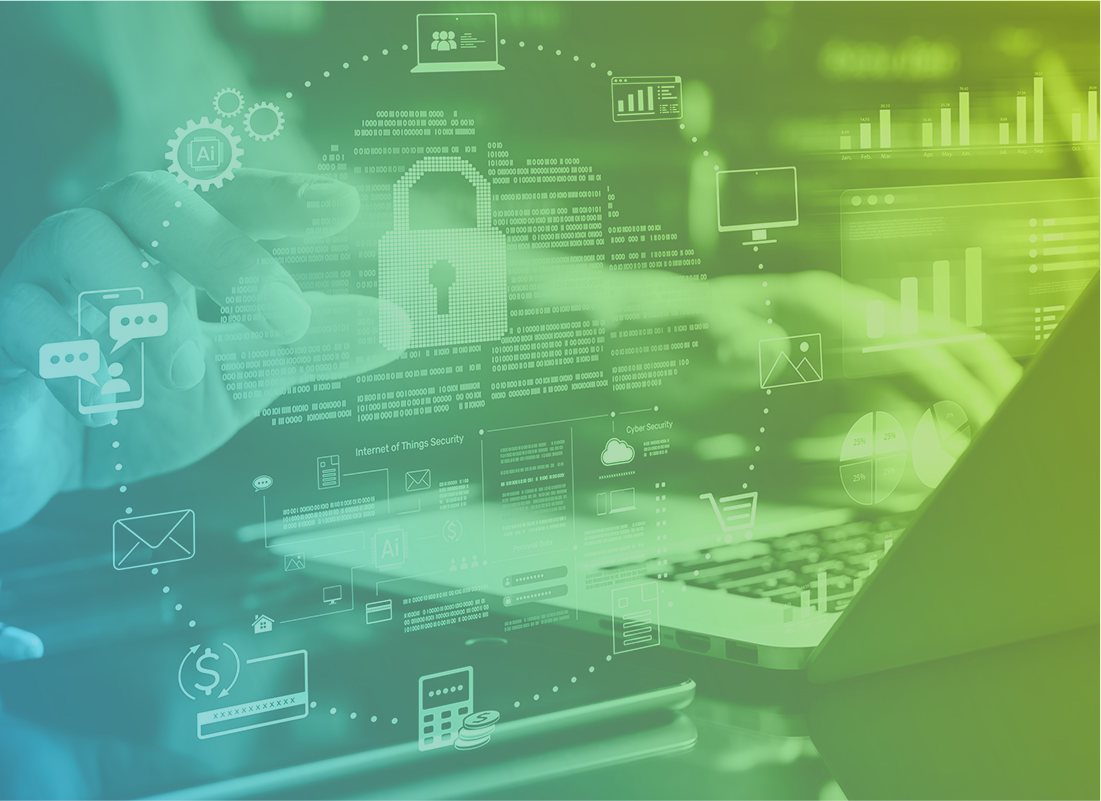 Cybersecurity Compliance What Every SMB Gets Wrong About Cybersecurity Compliance. Cybersecurity surrounded by digital data and interface elements.The image depicts hands interacting with technology,secure online communication, data encryption.digital security privacy, and cloud technology solutions.